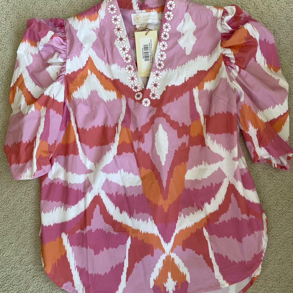 Sheridan French Pink and Orange Women's Top